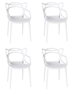 Набор 4 шт Стул обеденный DOBRIN MASTERS, белый (W-02) фото 8