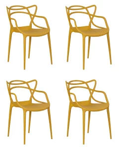 Набор 4 шт Стул обеденный DOBRIN MASTERS, горчичный (Y-03) фото 10
