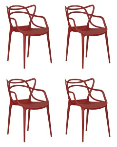 Набор 4 шт Стул обеденный DOBRIN MASTERS, кирпичный (R-05) фото 10