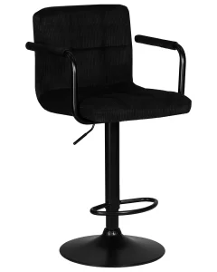 купить набор 2 шт стул барный dobrin kruger arm black, черный вельвет (lar-e2041-52) в Санкт-Петербурге