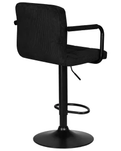 Набор 2 шт Стул барный DOBRIN KRUGER ARM BLACK, черный вельвет (LAR-E2041-52) фото 5