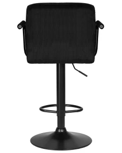 Набор 2 шт Стул барный DOBRIN KRUGER ARM BLACK, черный вельвет (LAR-E2041-52) фото 6