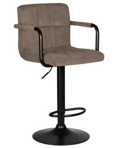 купить набор 2 шт стул барный dobrin kruger arm black, какао вельвет (lar-e2041-05) в Санкт-Петербурге