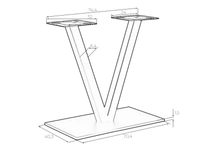 Подстолье обеденное DOBRIN VECTOR фото 8