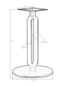 Подстолье обеденное DOBRIN ELAN GOLD фото 5