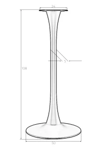 Подстолье барное DOBRIN JIM WHITE HIGH фото 6