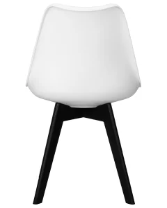 Стул обеденный DOBRIN HARRY, цвет сиденья белый (W-02), ножки пластик черные (В-03) фото 5