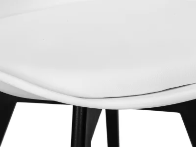 Стул обеденный DOBRIN HARRY, цвет сиденья белый (W-02), ножки пластик черные (В-03) фото 7
