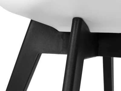 Стул обеденный DOBRIN HARRY, цвет сиденья белый (W-02), ножки пластик черные (В-03) фото 8