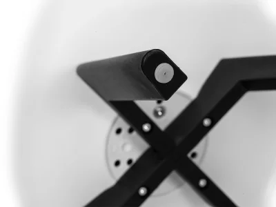 Стул обеденный DOBRIN HARRY, цвет сиденья белый (W-02), ножки пластик черные (В-03) фото 9