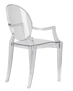 Набор 4 шт Стул обеденный DOBRIN LOUIS GHOST, цвет прозрачный фото 5