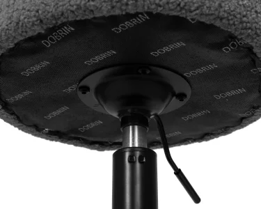 Пуф DOBRIN DANNY BLACK, темно-серое букле (16) фото