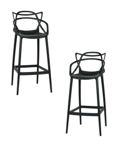 Набор 2 шт Стул барный DOBRIN MASTERS BAR, чёрный (B-03)
